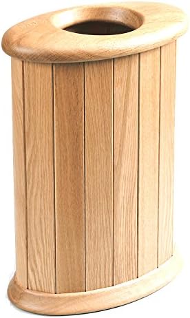 ササキ工芸 Asahikawa Furniture TB-OV-L-N Sasaki Craft Natural Wood Wastebasket, Oval, L