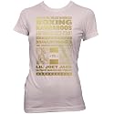 Boxing Kangaroos Gold Foil Ladies Fine Jersey T-Shirt