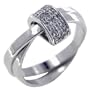 Size 6 Cz Loop Right Hand Ring