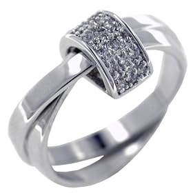 Size 6 Cz Loop Rings