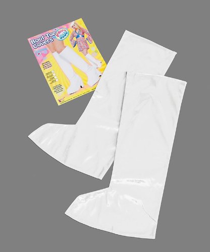 60's 70's White Go-Go Boot Covers - Unisex