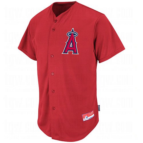 Majestic Youth Mlb Cool Base Replica Full-Button Jerseys Los Angeles Angels...
