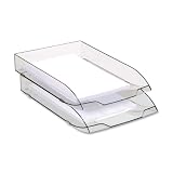 CEP 1477105 Letter Tray, Stackable, Ice Black
