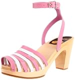 swedish hasbeens Womens Striped Beach Ankle-Strap Sandal Sandal