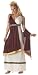 California Costumes Women's Roman Empress Costume,White/Burgundy,Small