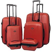 Max Travel 6pc Deluxe Hard Suitcases Set