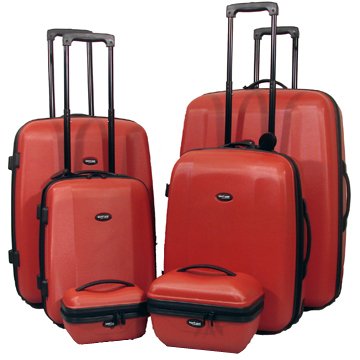 Max Travel 6pc Deluxe Hard Suitcases Set