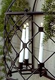 Handcrafted Colonial Iron Candle Sconce - Indoor / Outdoor Handcrafted Colonial Iron Candle Sconce - Indoor / Outdoor