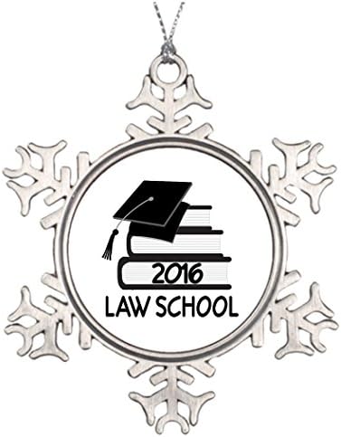 Xmas Trees Decorated Law School Class of 2016 Gift Idea Custom Christmas Snowflake Ornament