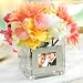 Square Glass Vase with Photo Frame