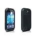 ELECDAY Aluminum Metal Case Cover Gorilla Glass Waterproof/shockproof/dustproof For Samsung Galaxy S4 I9500 (All-Black)