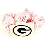 Green Bay Packers Pink Hair Scrunchie - Hair Twist - Ponytail Holder
