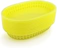 New Star 44089 Fast Food Baskets, 10.5 by 7-Inch, Yellow, Set of 12