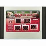San Francisco 49ers Scoreboard Desk & Alarm Clock