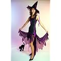Karneval Damen Kost�m Sexy Hexe Kleid Halloween Universalgr��e