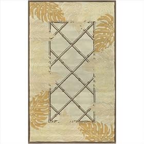 Cabana Joe Bamboo Palm Wool Rug Size: Runner 2' 6 x 8'