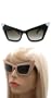 Matte Gold 50's Cateye Sunglasses Cat Eye