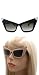 Black 50's Cateye Sunglasses Cat Eye