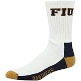 NCAA Florida International Golden Panthers Youth Tri-Color Team Logo Crew Socks