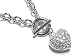 Designer Inspired Clear Crystal Heart Necklace