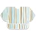 Bumkins Waterproof Sleeved Bib - Blue/Chocolate Stripes