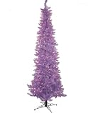 7.5' Vivid Purple Slim Pre-Lit Lakewood Spruce Artificial Christmas Tree