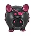 Black Pirate Pig Pink Skull Crossbones Piggy Bank