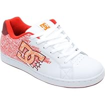 DC Men's Character Skate Shoe,White/Oxblood,8.5 M US