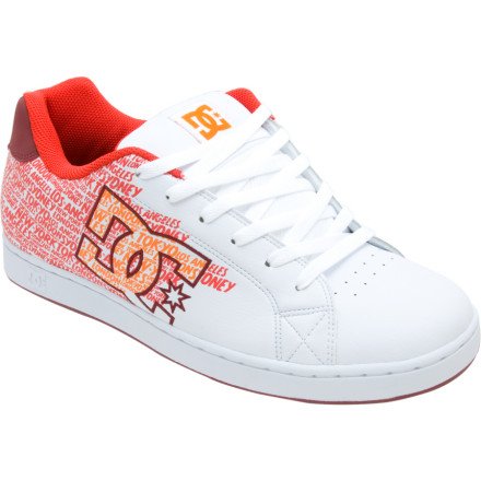 DC Men's Character Skate Shoe,White/Oxblood,8.5 M US