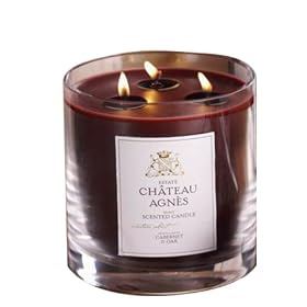 Zodax 3-Wick Candle Jar, Cabernet and Oak by Zodax