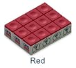 One Dozen Red Silver Cup Pool Cue Chalk