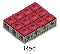 One Dozen Red Silver Cup Pool Cue Chalk