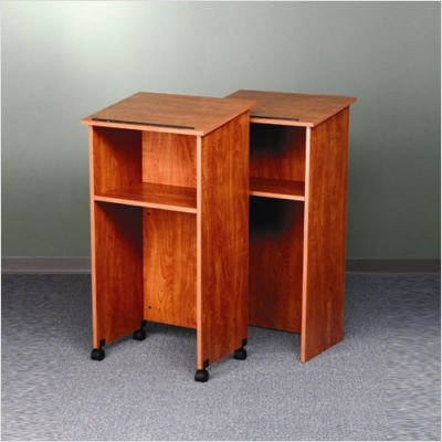 Floor Lectern Casters No Casers Color Black