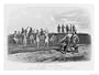Natives of Florida Sacrifice Their First-Born Babies to Their King Shocking a French Witness Stretched Canvas Poster Print