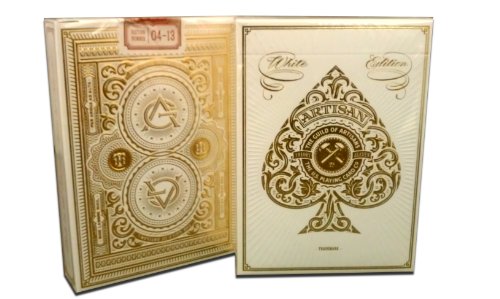 White Artisan Playing Cards By Theory11 MFG Bicycle United States Playing Card Company On Sale