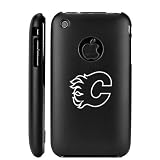 Apple iPhone 3G 3GS Black Aluminum Metal Case Calgary Flames