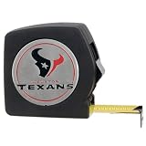 Houston Texans NFL 25' Black Tape Measure