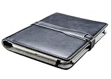 M-Edge Prodigy Leather Kindle Jacket with Hinge (Fits 6" Display, 2nd Generation Kindle), Black