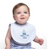 Mud Pie Baby Little Prince Bib, Blue Seersucker Birthday