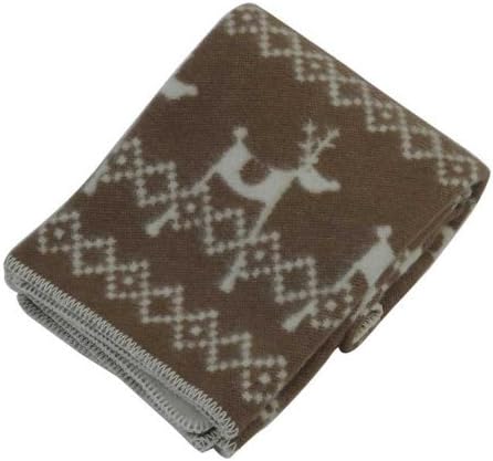 Wool Blend Children's Blanket Reindeer