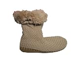 Charter Club Crocheted Booties Slippers w/ Fleece Lining