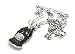 Search : Small Silver Iced Out Batman Face Pendant with a 24 Inch Necklace Chain Good Quality