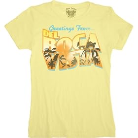 SEINFELD Classic TV Show Sitcom Greetings From Del Boca Vista Junior Yellow T-shirt