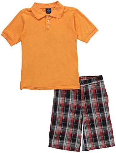 Sahara Club Big Boys' "Oswald" 2-Piece Outfit - orange, 12