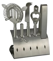 Barmixer / Baarkeeper  Cocktail Set 6 Teilig aus Edelstal