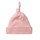 Solid Color Knotted Baby Hats, Small Preemie 3-6 lbs, Light Pink