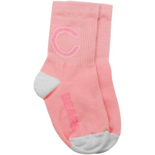 Chicago Bears Toddler Pink Team Logo Socks