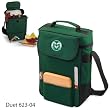 Colorado State Rams Duet Insulated Wine and Cheese Tote - Hunter Green w/Embroidery