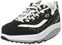 Skechers Women's Shape Ups - Strength Fitness Walking Shoe,Black/White,8 M US