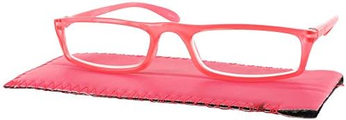 Cool-Aide Single Vision Half Frame Designer Reading Glasses, Dragon Fruit, +2.00